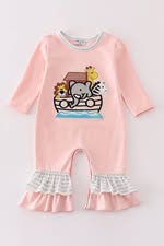 RTS Noah's Ark Pink Romper