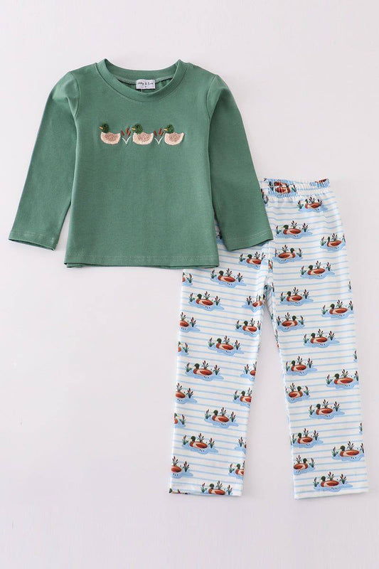 RTS French Knot Duck Pants Set