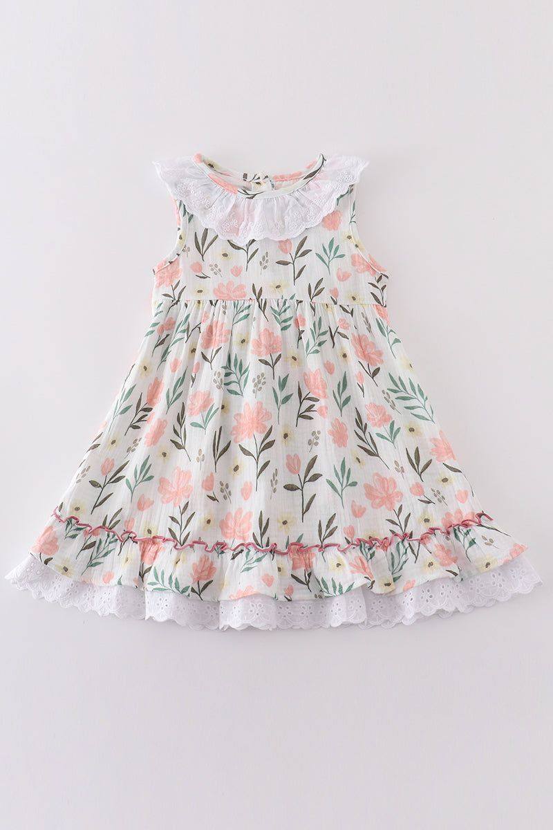 RTS Floral with Lace Dress