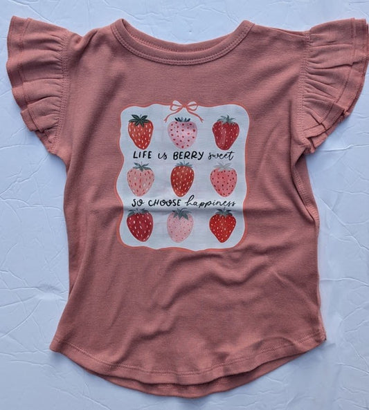 Strawberry Ruffle Shirt