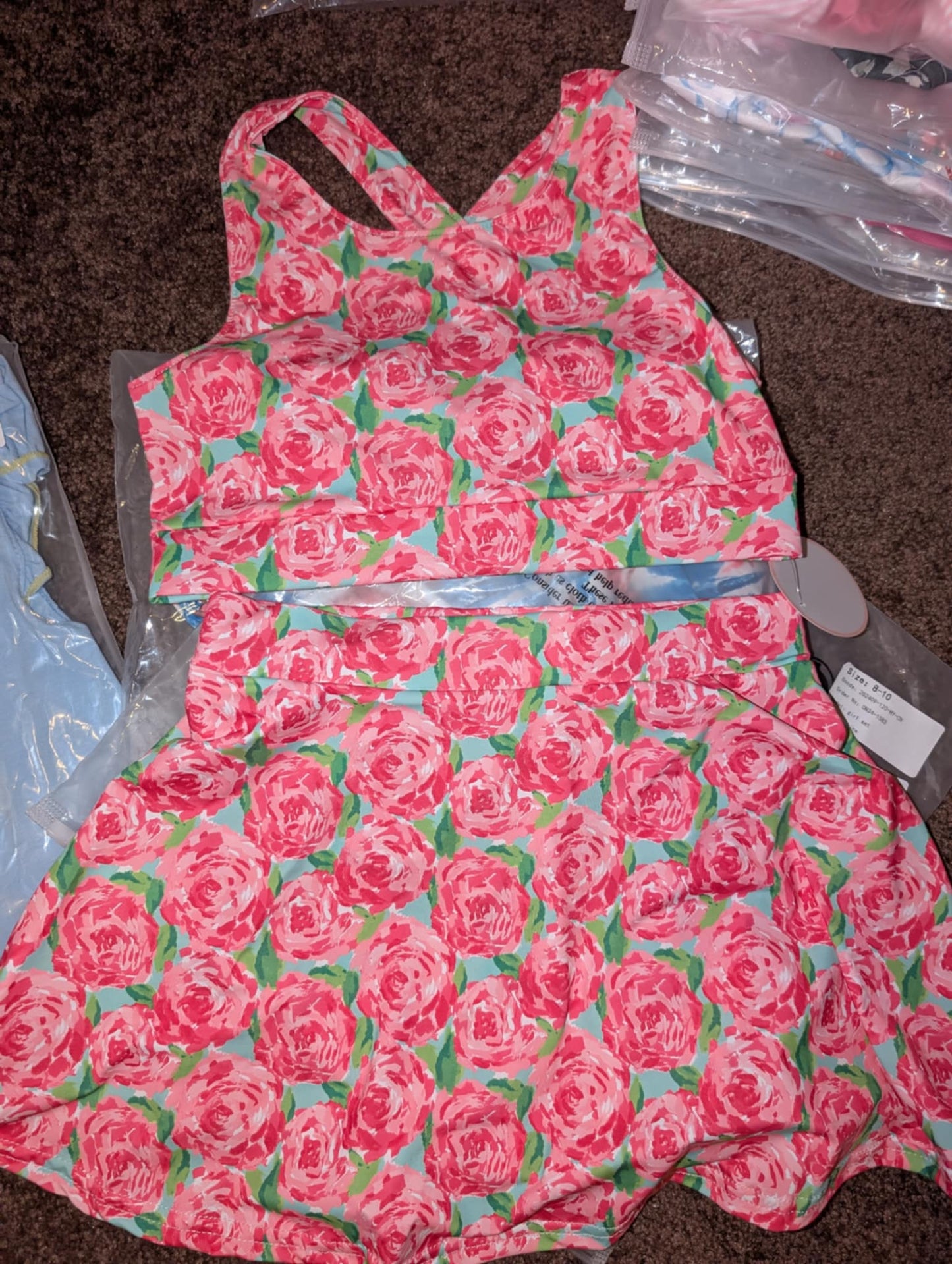 Watercolor Skirt Set -- Size 8/10