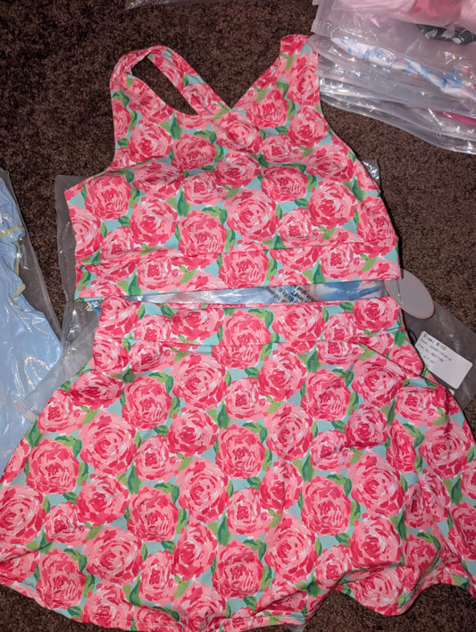 Watercolor Skirt Set -- Size 8/10