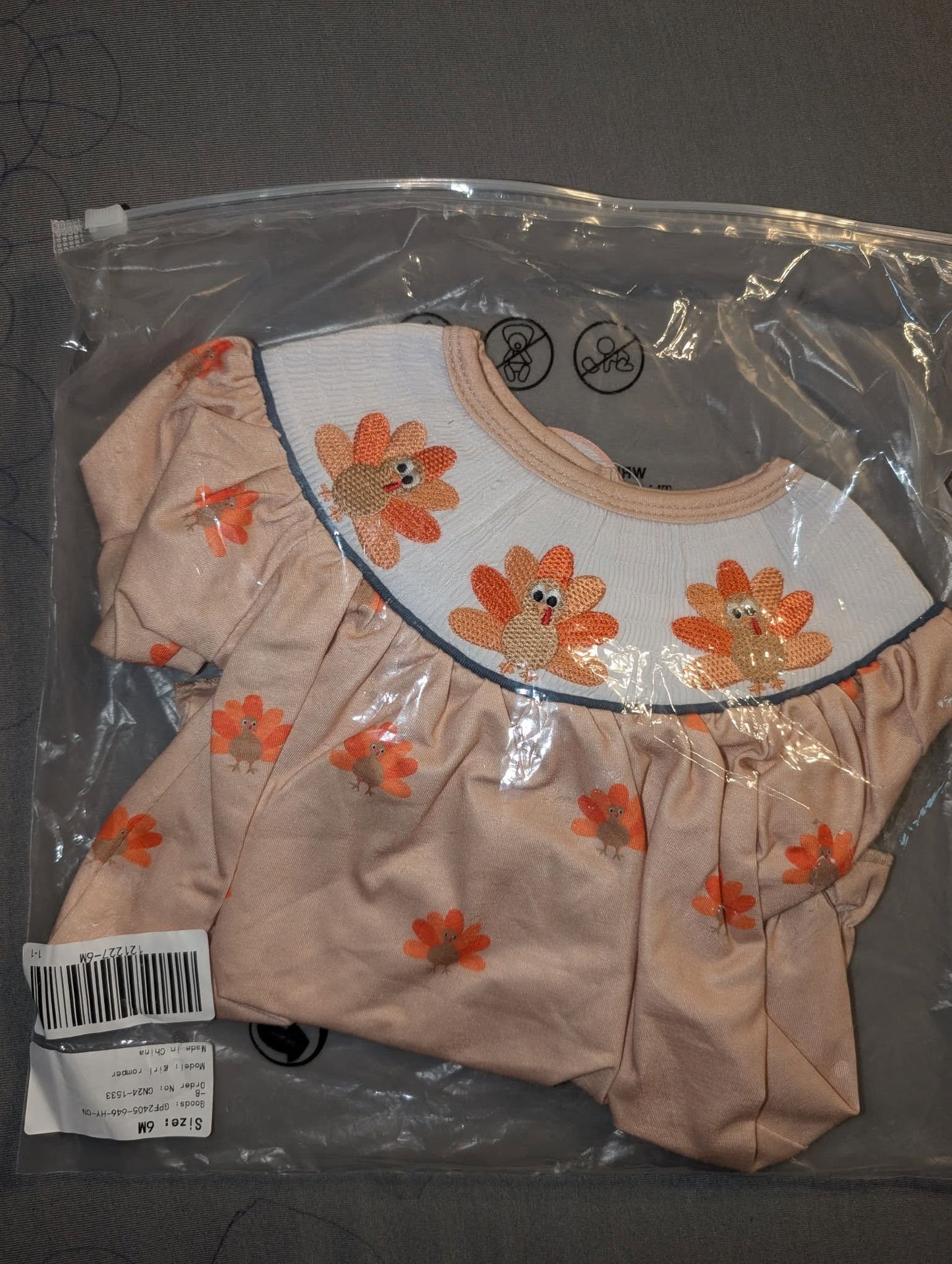 Smocked Turkey Bubble
