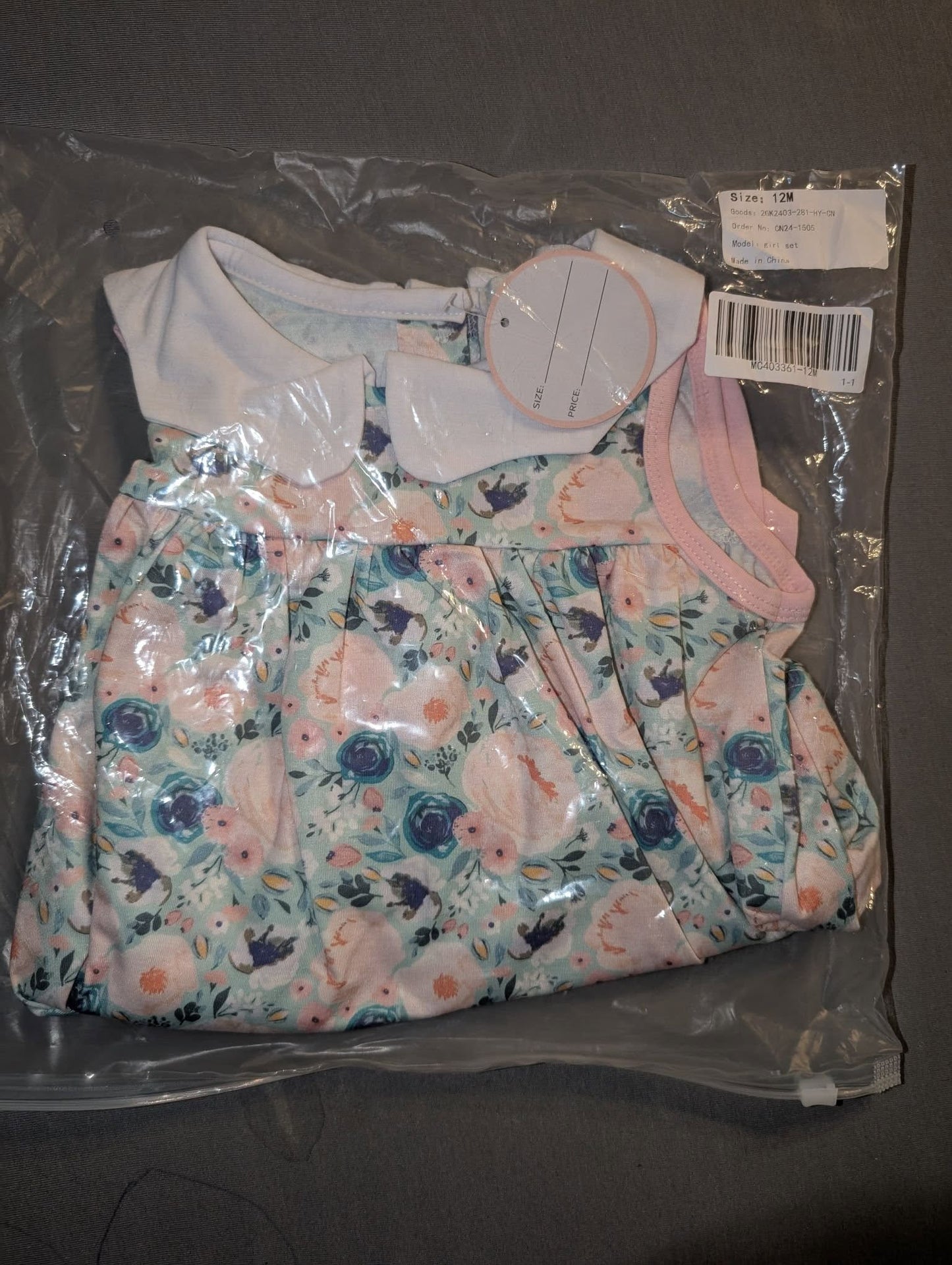 Pink Floral Leggings Set