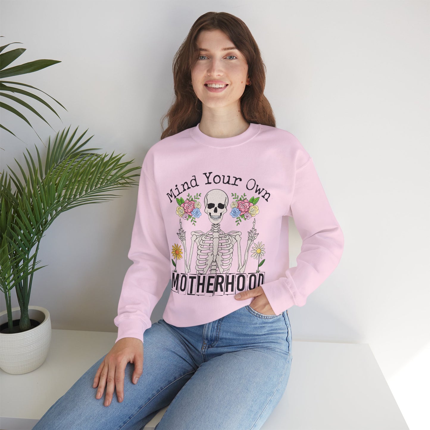 Mind Your Own Motherhood Sweatshirt | Unisex Heavy Blend Crewneck