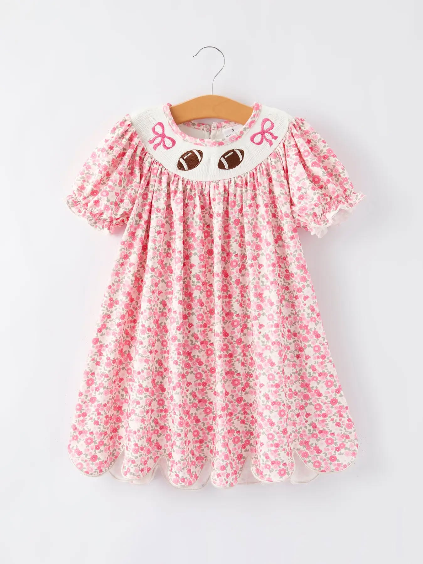 RTS Pink Smocked Football Sets