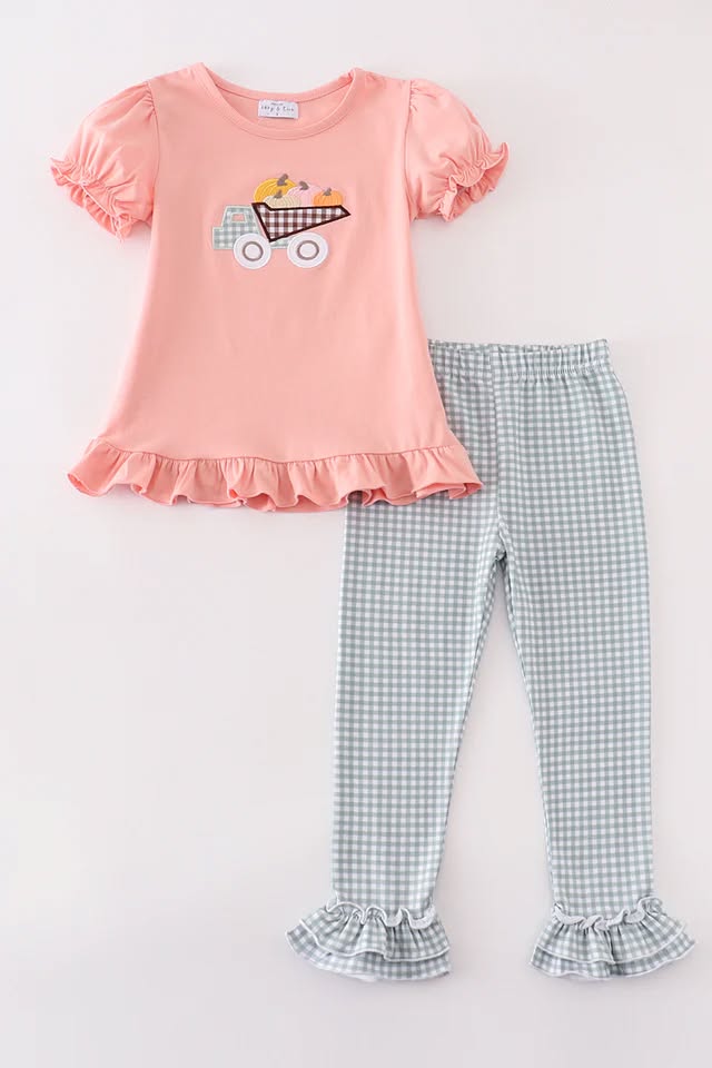 RTS Pink Pumpkin Truck Pants Set