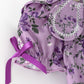 Floral Girls Outfit Set Purple Puff Sleeve Top Bloomers Set