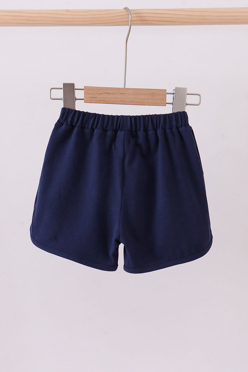 Premium Navy bow shorts