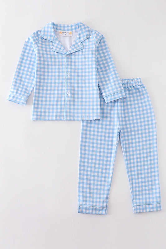 Blue Plaid PJs