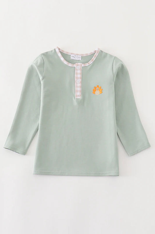 Sage Long Sleeve Turkey Shirt