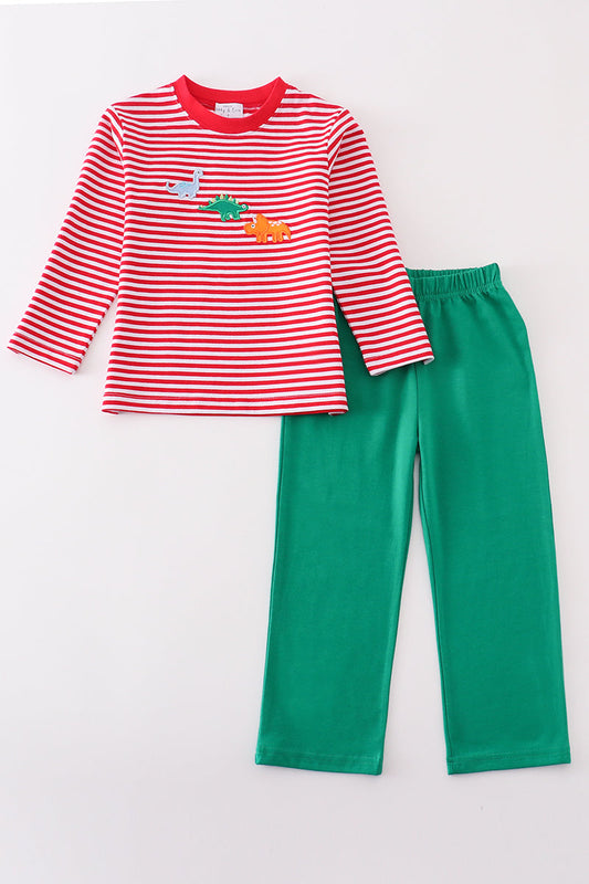 Red Stripe Dino Boy Sets