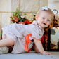 Thanksgiving Smocked Girls Dress Bloomer Set Turkey Embroidery
