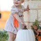 Thanksgiving Smocked Girls Dress Bloomer Set Turkey Embroidery