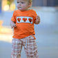 Thanksgiving Turkey Plaid Boys Pants Set