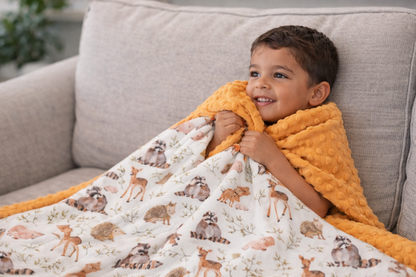 Forest Friends Minky Blanket