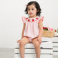 Baby Girls Strawberry Plaid Smocked Romper
