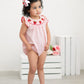 Baby Girls Strawberry Plaid Smocked Romper