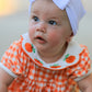 Thanksgiving Halloween Pumpkin Puff Sleeve Girls Bloomer Set