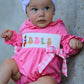 Fall Thanksgiving& Halloween "GOBBLE" Smock Embroidery Baby Girl Romper