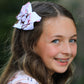 Western Horse Embroidery Ruffle Edge Girls Hairpin 4/6.25 Inches