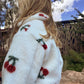 Cherry Plush Jacket for Girls – Zip-Up Winter Coat