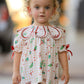 Fall Gingham Baby Bloomer Set Ruffle Collar Bow