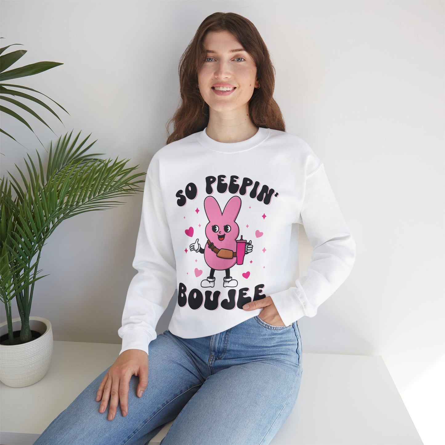 So Peepin' Boujee Adult Sweatshirt