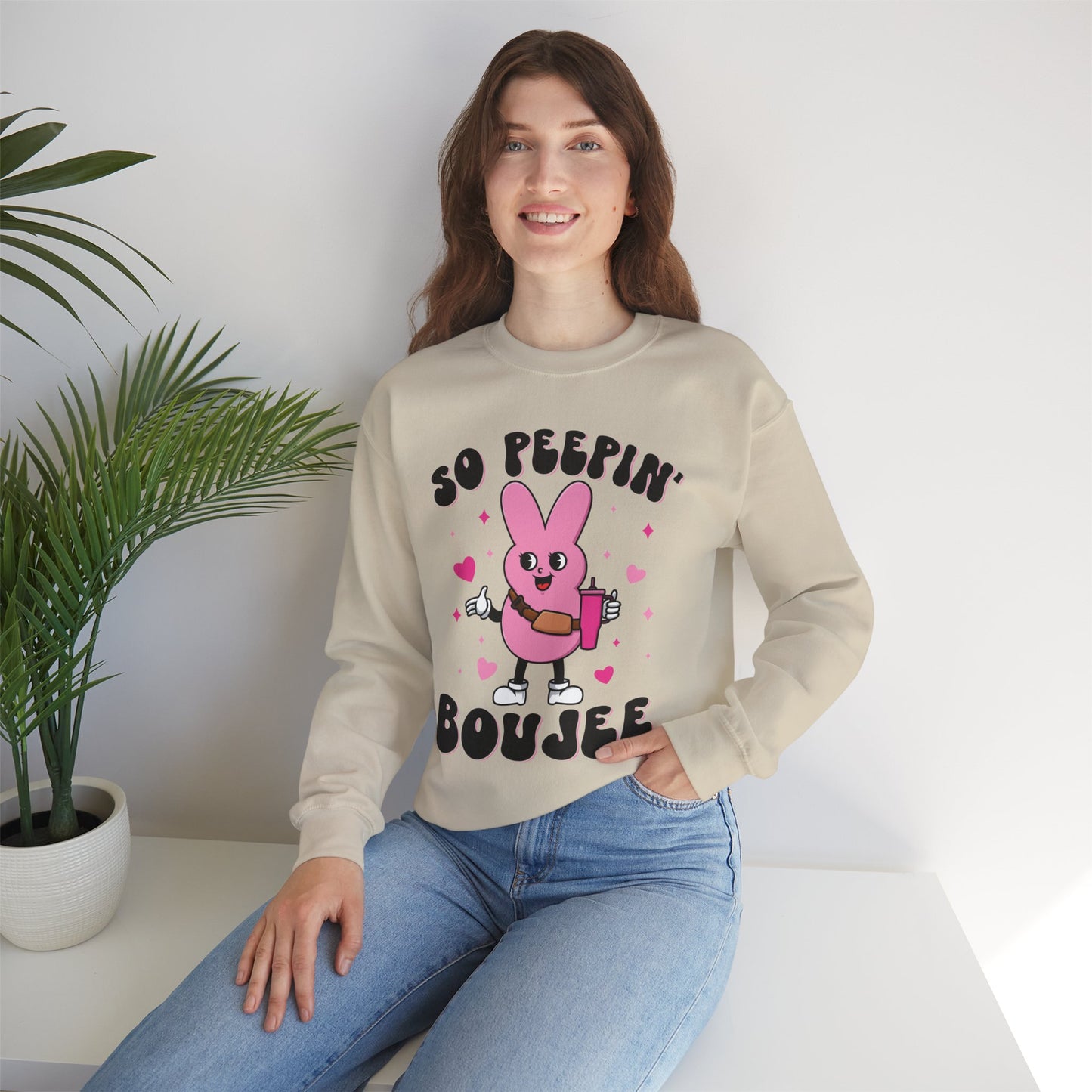 So Peepin' Boujee Adult Sweatshirt
