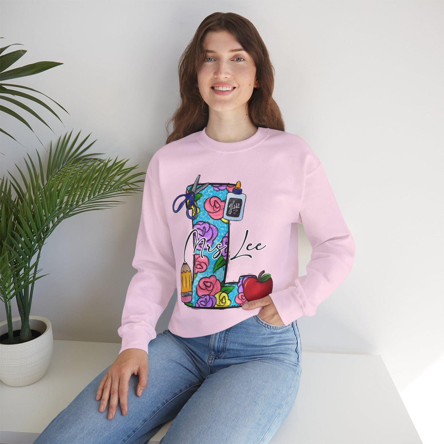 Personalized Teacher T-Shirt, Cute Teacher Gift, Floral Teacher Tee, Back to School Shirt, Gift for Educators, Mrs. Lee T-Shirt
