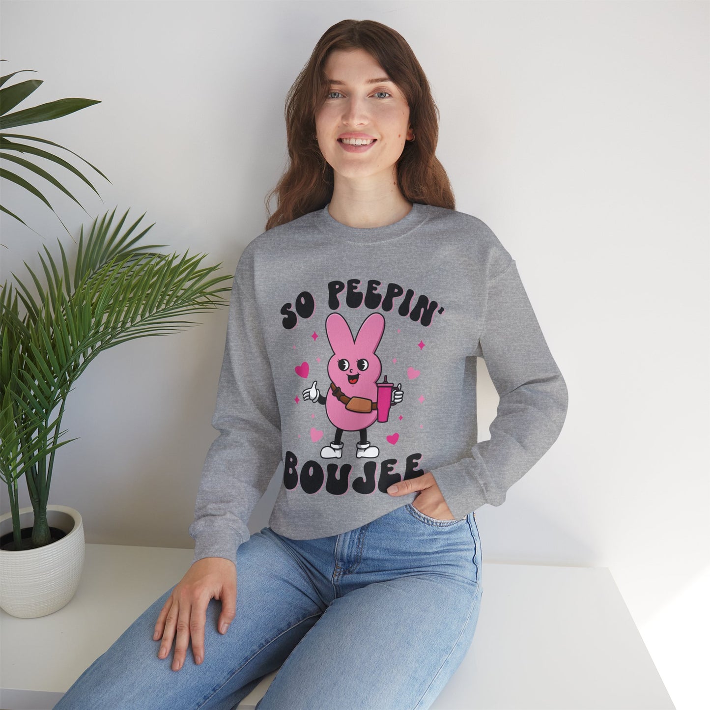 So Peepin' Boujee Adult Sweatshirt