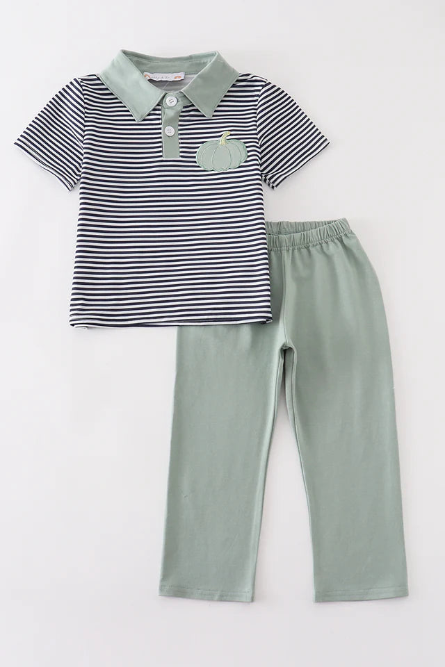 Sage Pumpkin Pants Set