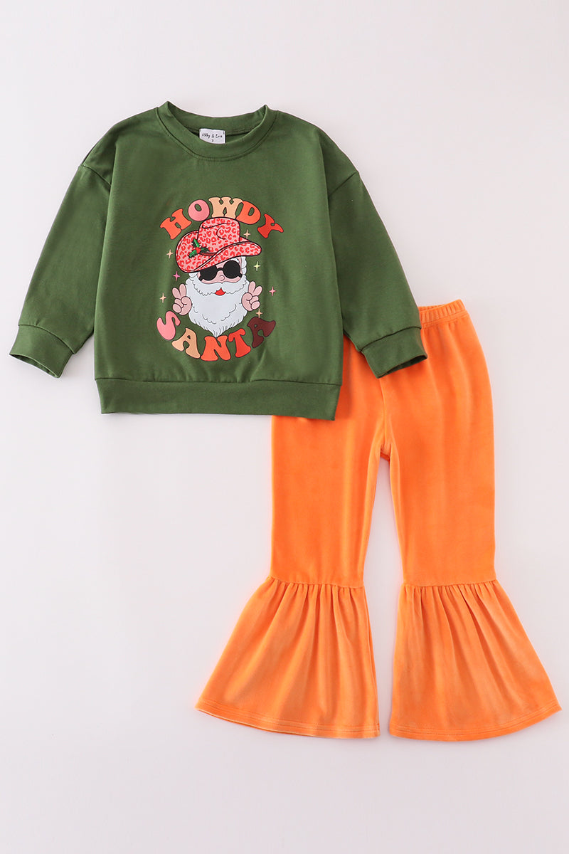 Howdy Santa Bell Pants Set