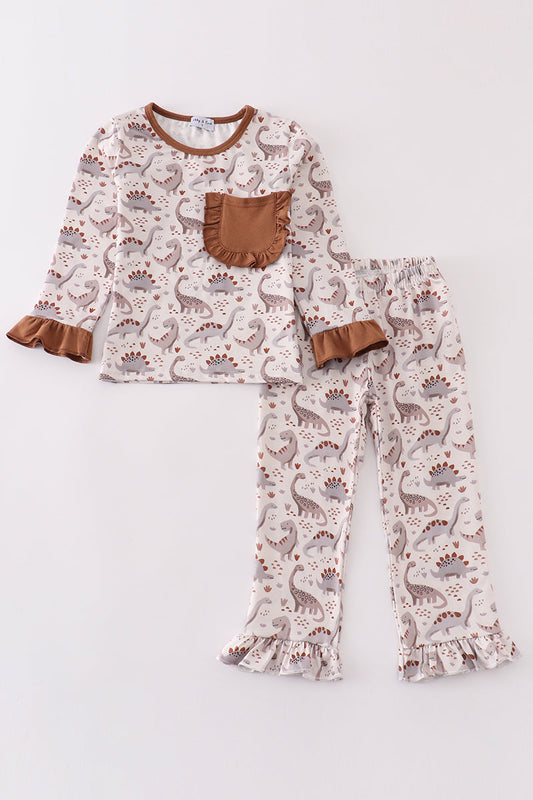 Dinosaur Ruffle Pants Set