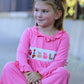 Fall Thanksgiving& Halloween "GOBBLE" Smock Embroidery Baby Girl Dress