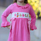 Fall Thanksgiving& Halloween "GOBBLE" Smock Embroidery Baby Girl Dress