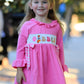 Fall Thanksgiving& Halloween "GOBBLE" Smock Embroidery Baby Girl Dress