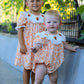 Thanksgiving Turkey Floral Lace Ruffle Girls Dress