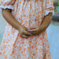 Thanksgiving Turkey Floral Lace Ruffle Girls Dress