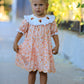 Thanksgiving Turkey Floral Lace Ruffle Girls Dress