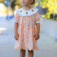 Thanksgiving Turkey Floral Lace Ruffle Girls Dress