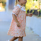 Thanksgiving Turkey Floral Lace Ruffle Girls Dress