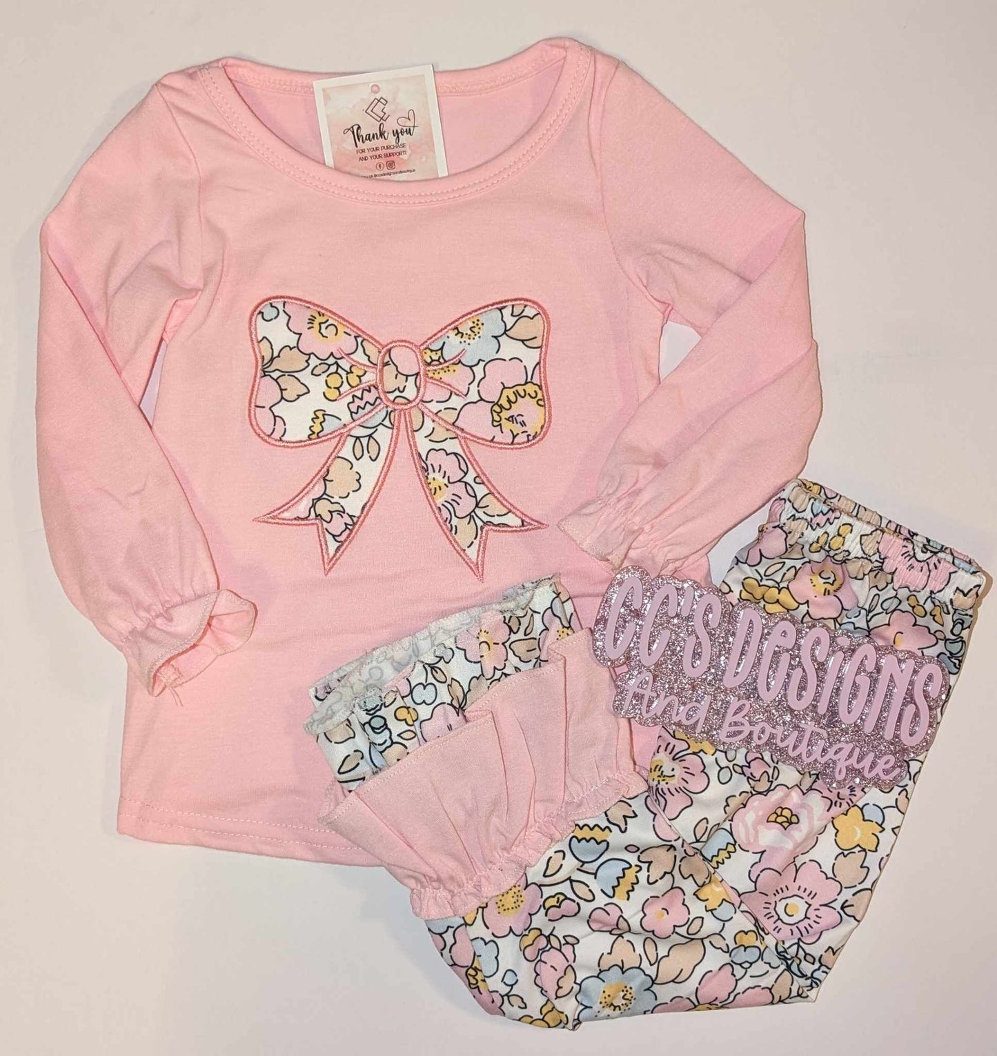 RTS Pink Coquette Pants Set