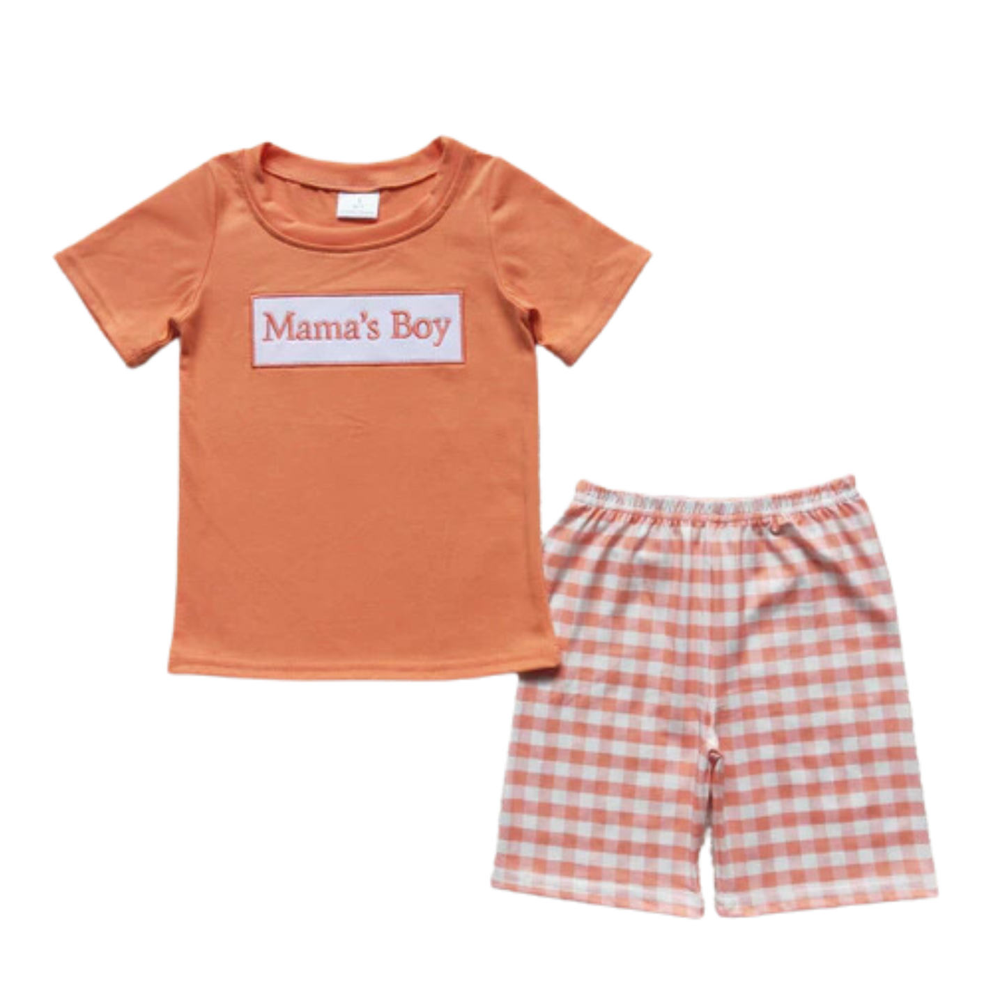 Orange Mama's Girl/Boy Set