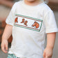 Western Plaid Horse Embroidery Boy Pants Set