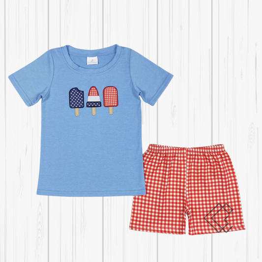 RTS Patriotic Popsicle Boy Shorts Set