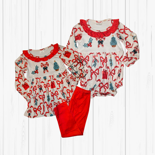 RTS Red Christmas Coquette Sets