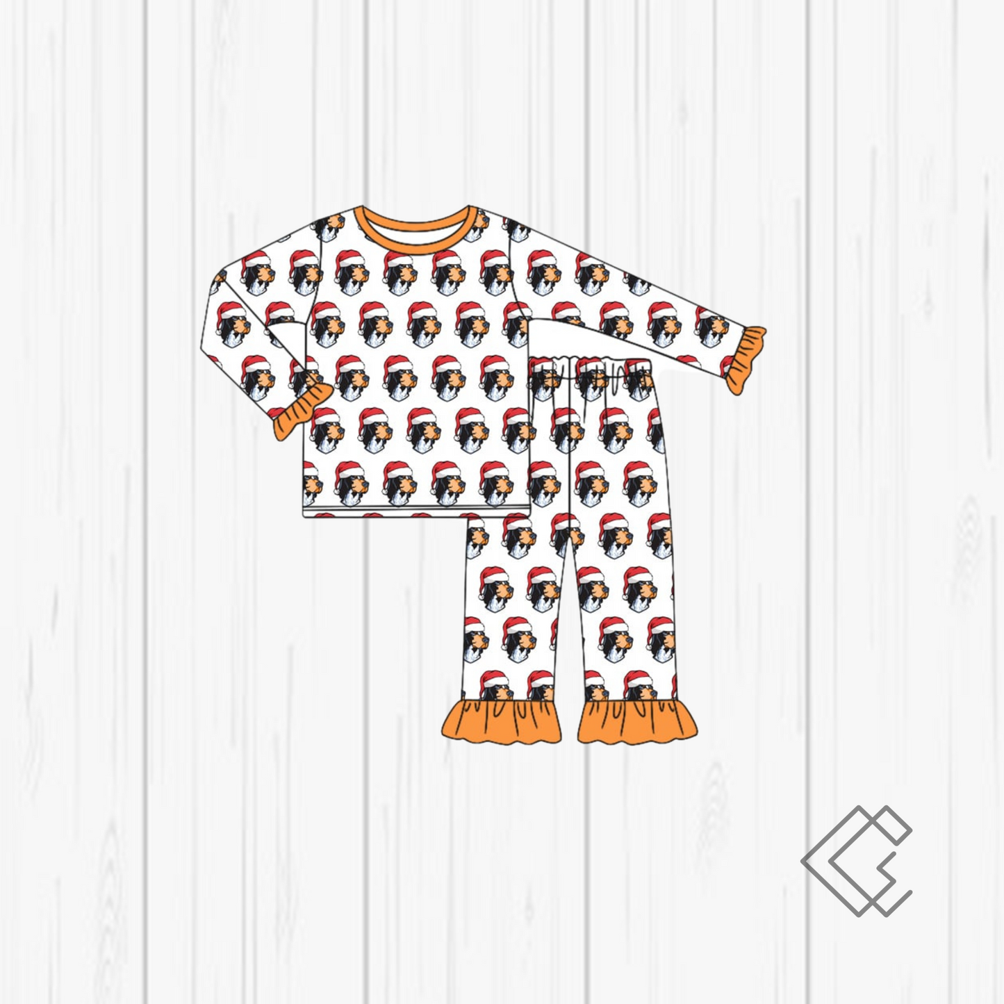 PREORDER Santa TN Mascot Sports Pajamas