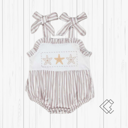Beige Starfish Matching Sets