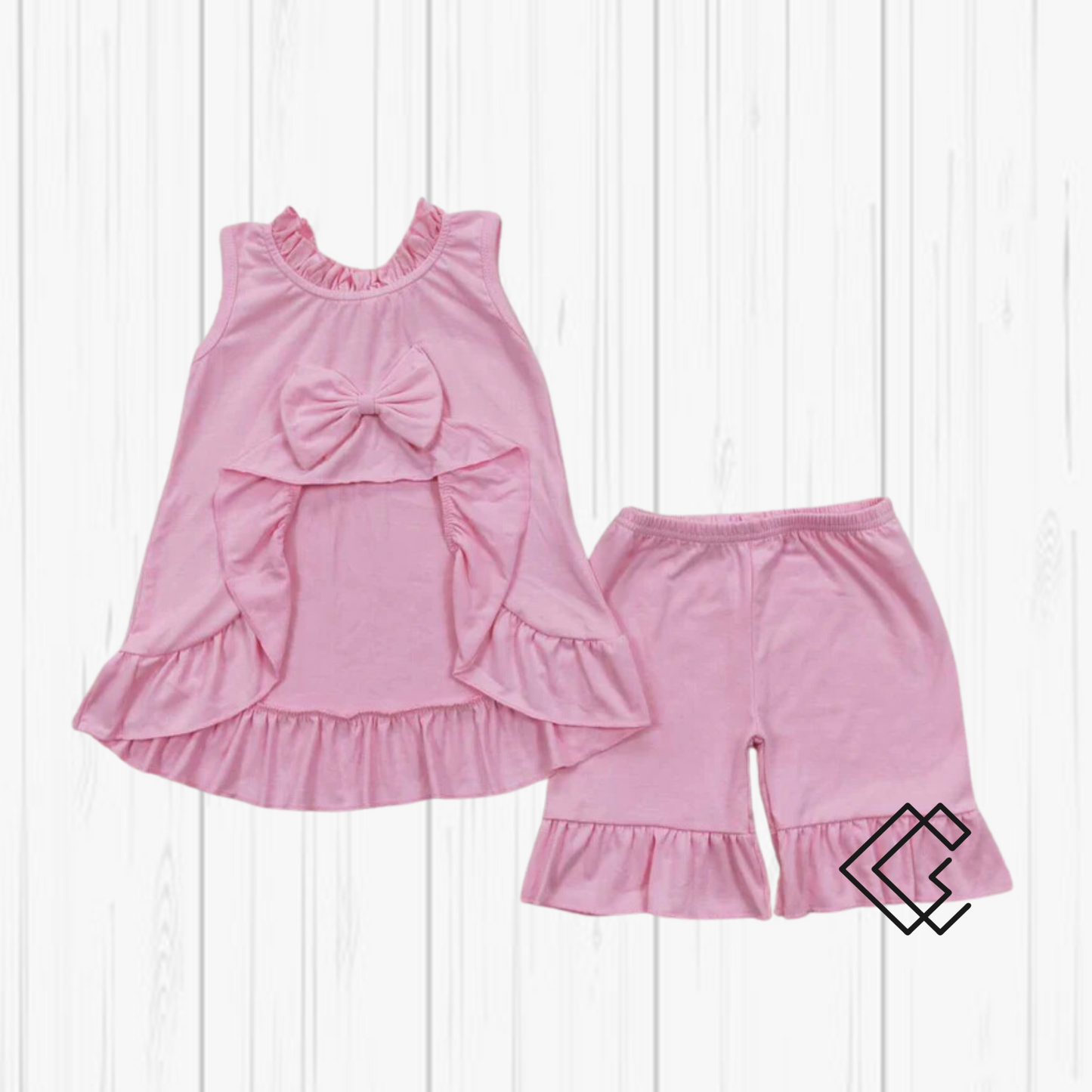 RTS Pink Ruffle Shorts